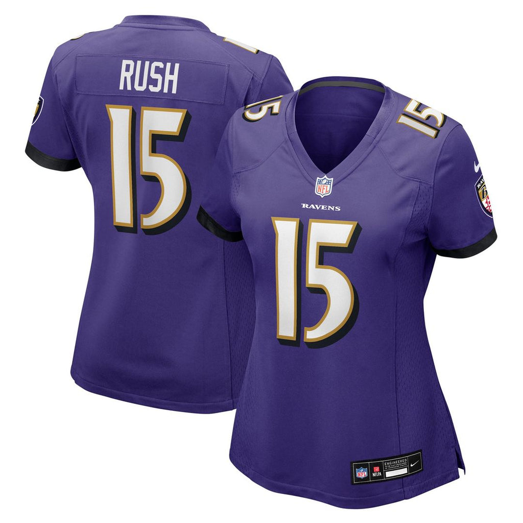 Women's Nike Baltimore Ravens Cooper Rush Purple Team Game NFL Jersey