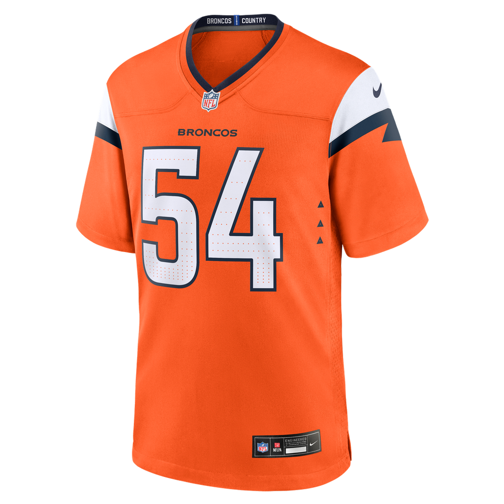 Men's Nike Denver Broncos Alex Forsyth Orange Team Game NFL Jersey