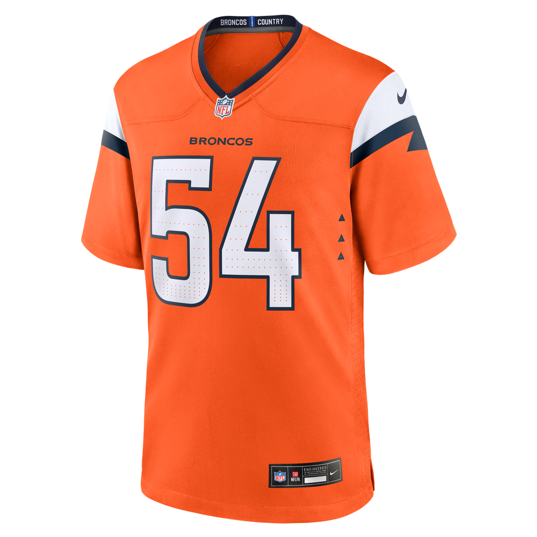 Men's Nike Denver Broncos Alex Forsyth Orange Team Game NFL Jersey