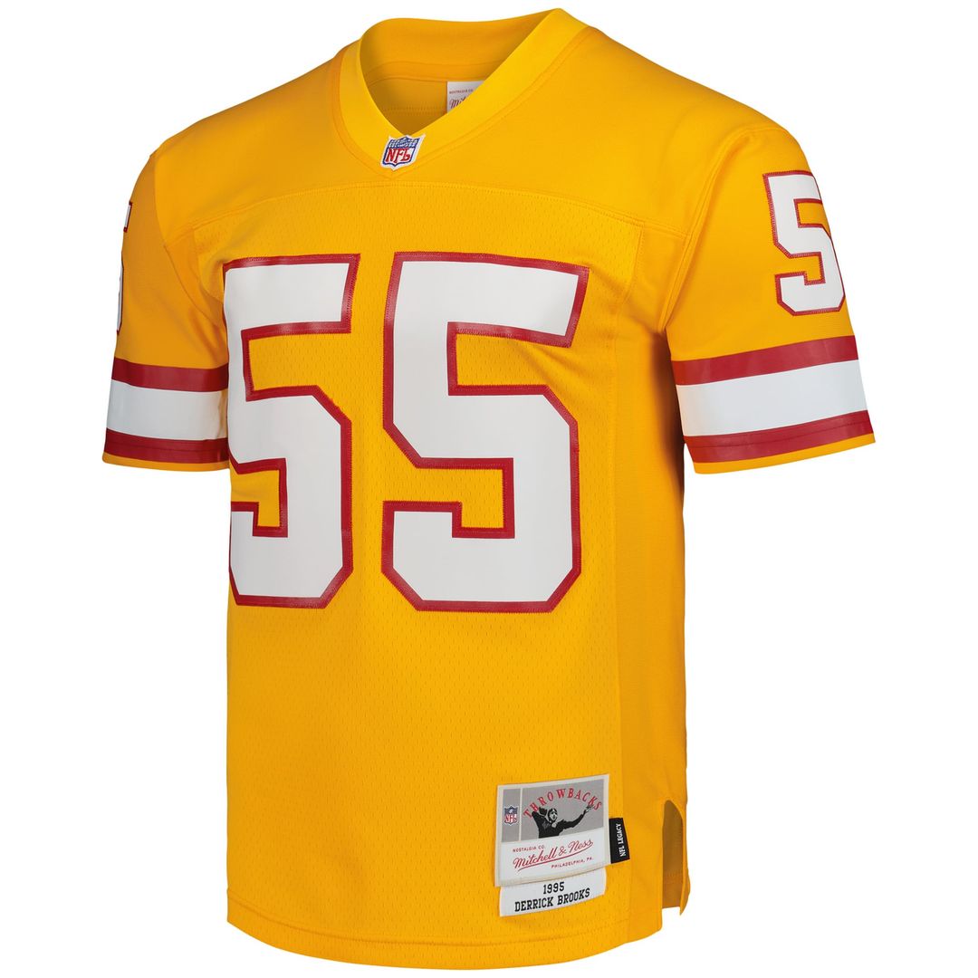 Men's Mitchell & Ness Tampa Bay Buccaneers Derrick Brooks Red Legacy Replica NFL Jersey