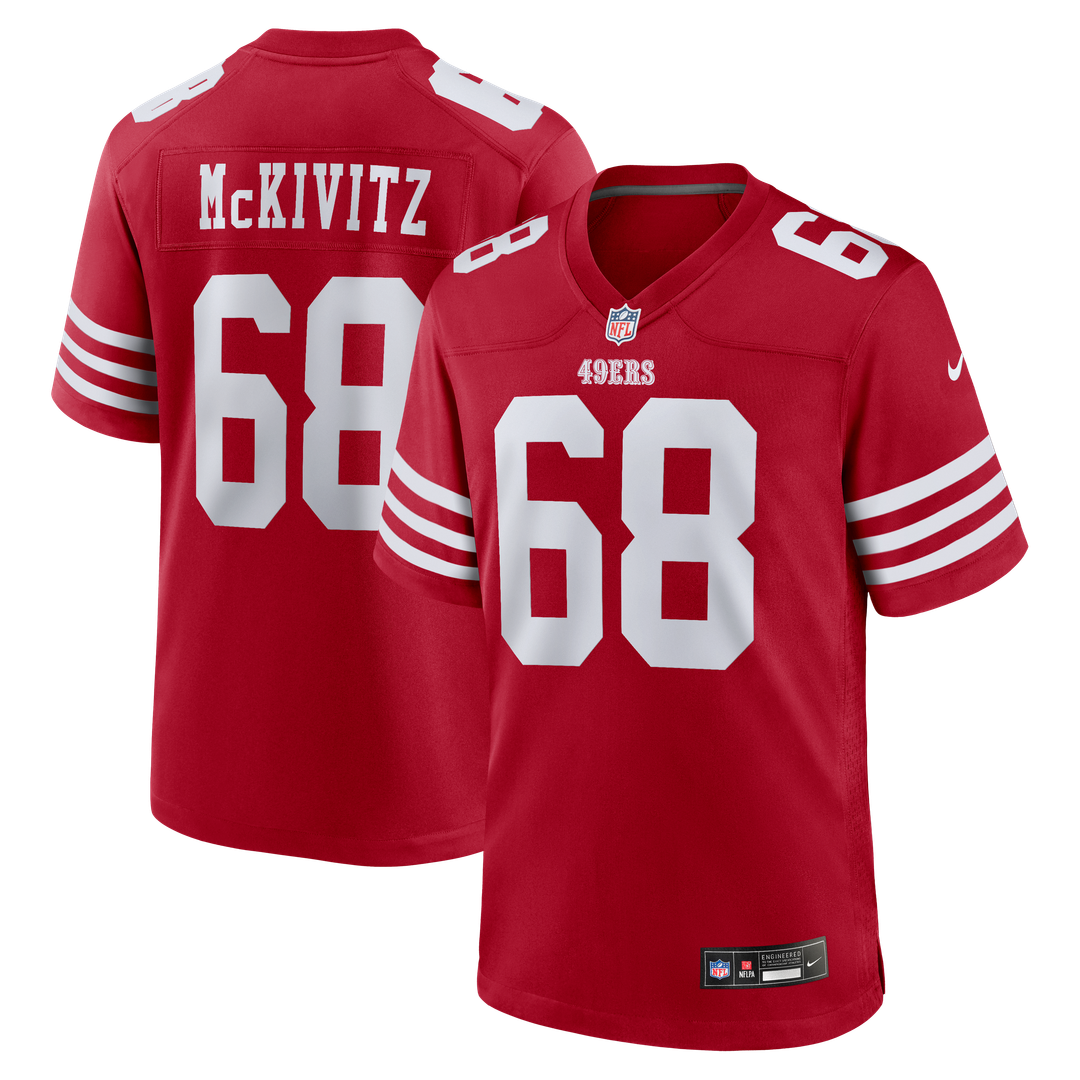 Men's Nike San Francisco 49ers Colton McKivitz Scarlet Game NFL Jersey