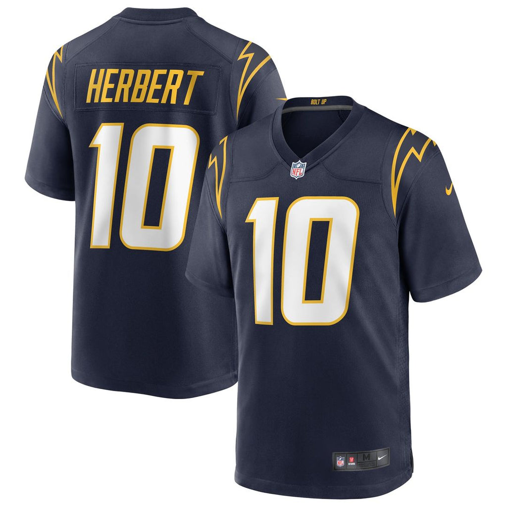 Men's Nike Los Angeles Chargers Justin Herbert Navy Alternate Game NFL Jersey