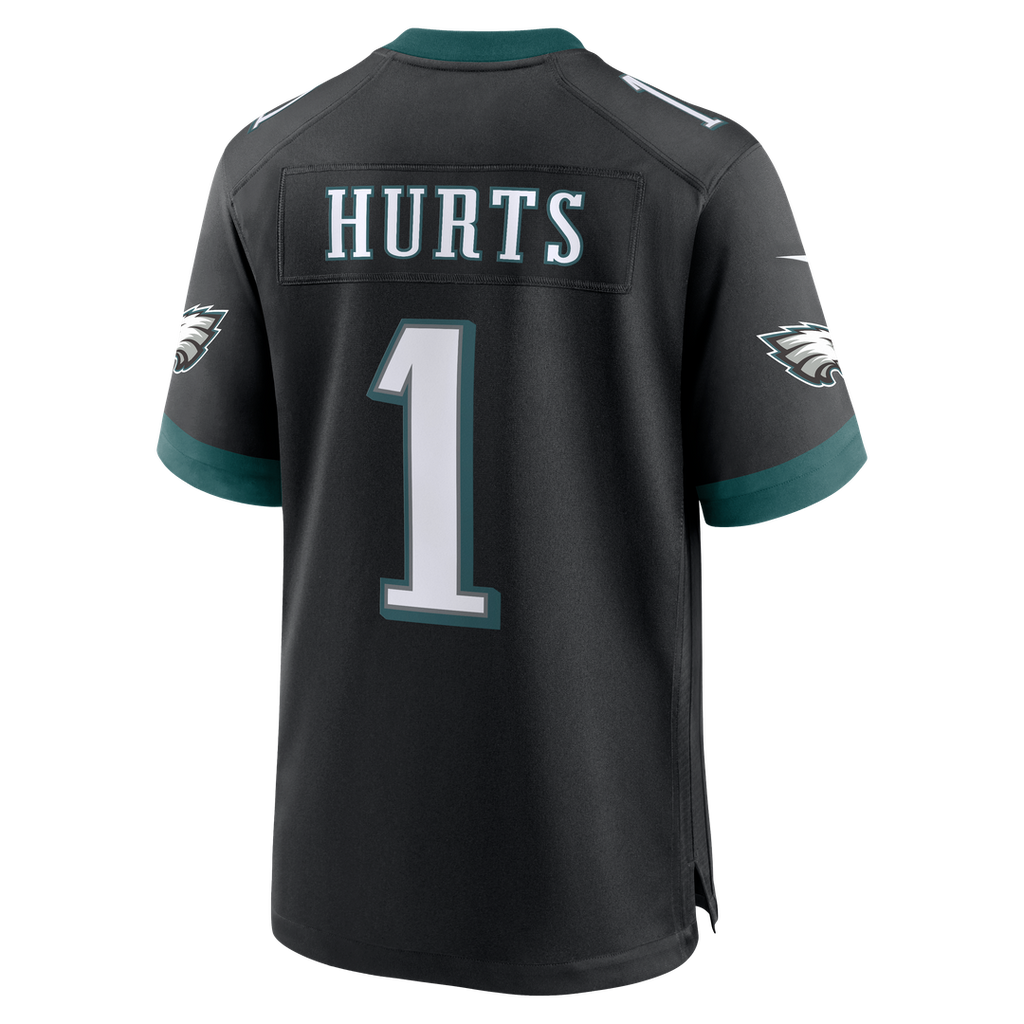 Men's Nike Philadelphia Eagles Jalen Hurts Black Alternate Game NFL Jersey
