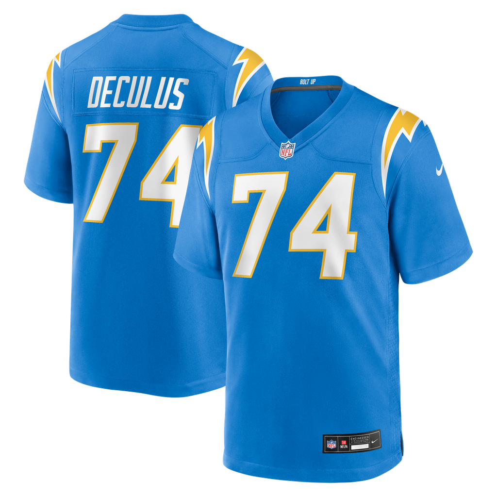 Men's Nike Los Angeles Chargers Austin Deculus Powder Blue Team Game NFL Jersey