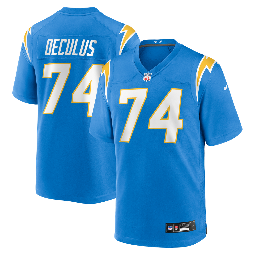 Men's Nike Los Angeles Chargers Austin Deculus Powder Blue Team Game NFL Jersey