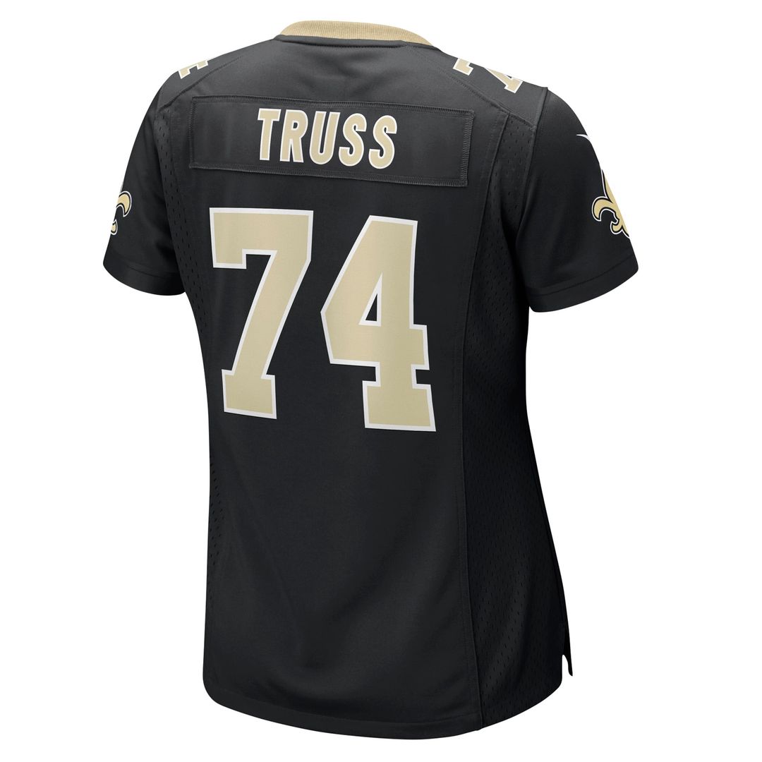 Women's Nike New Orleans Saints Xavier Truss Black Team Game NFL Jersey