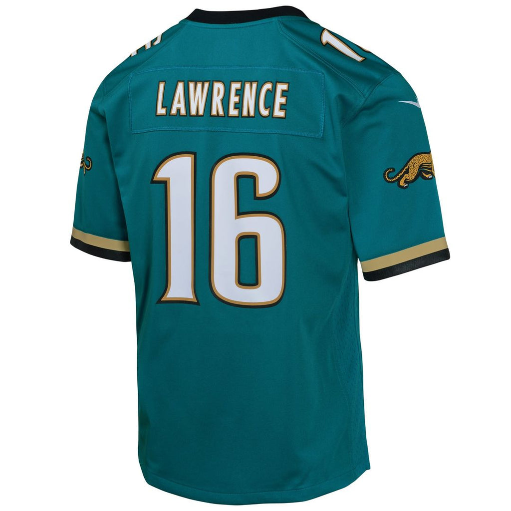 Youth Nike Jacksonville Jaguars Trevor Lawrence Teal Game NFL Jersey