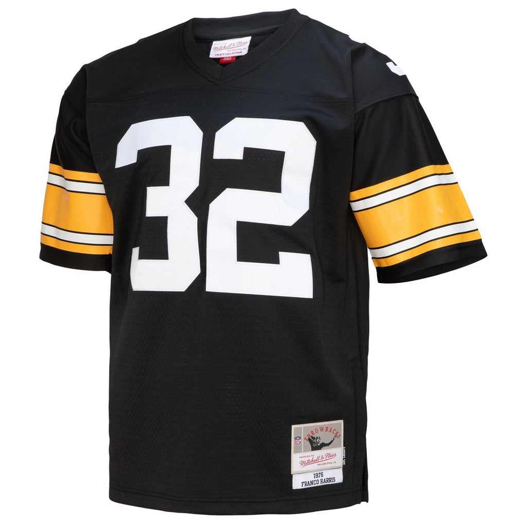 Men's Mitchell & Ness Pittsburgh Steelers Franco Harris White Legacy Replica NFL Jersey