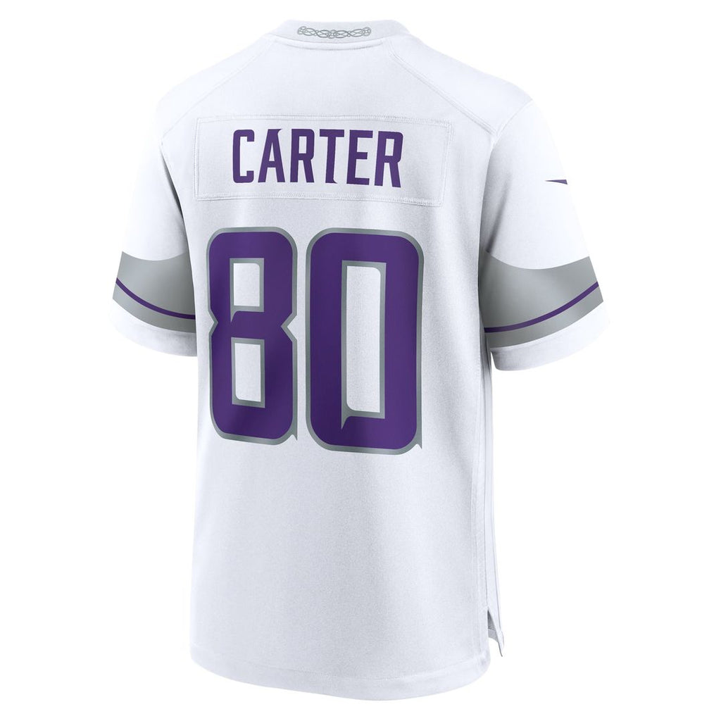 Men's Nike Minnesota Vikings Cris Carter White Alternate Retired Player Game NFL Jersey