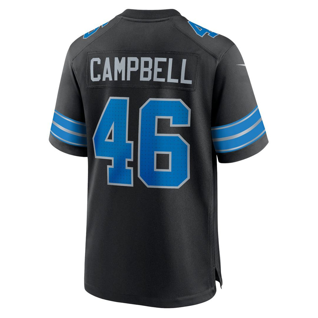 Men's Nike Detroit Lions Jack Campbell White Game NFL Jersey