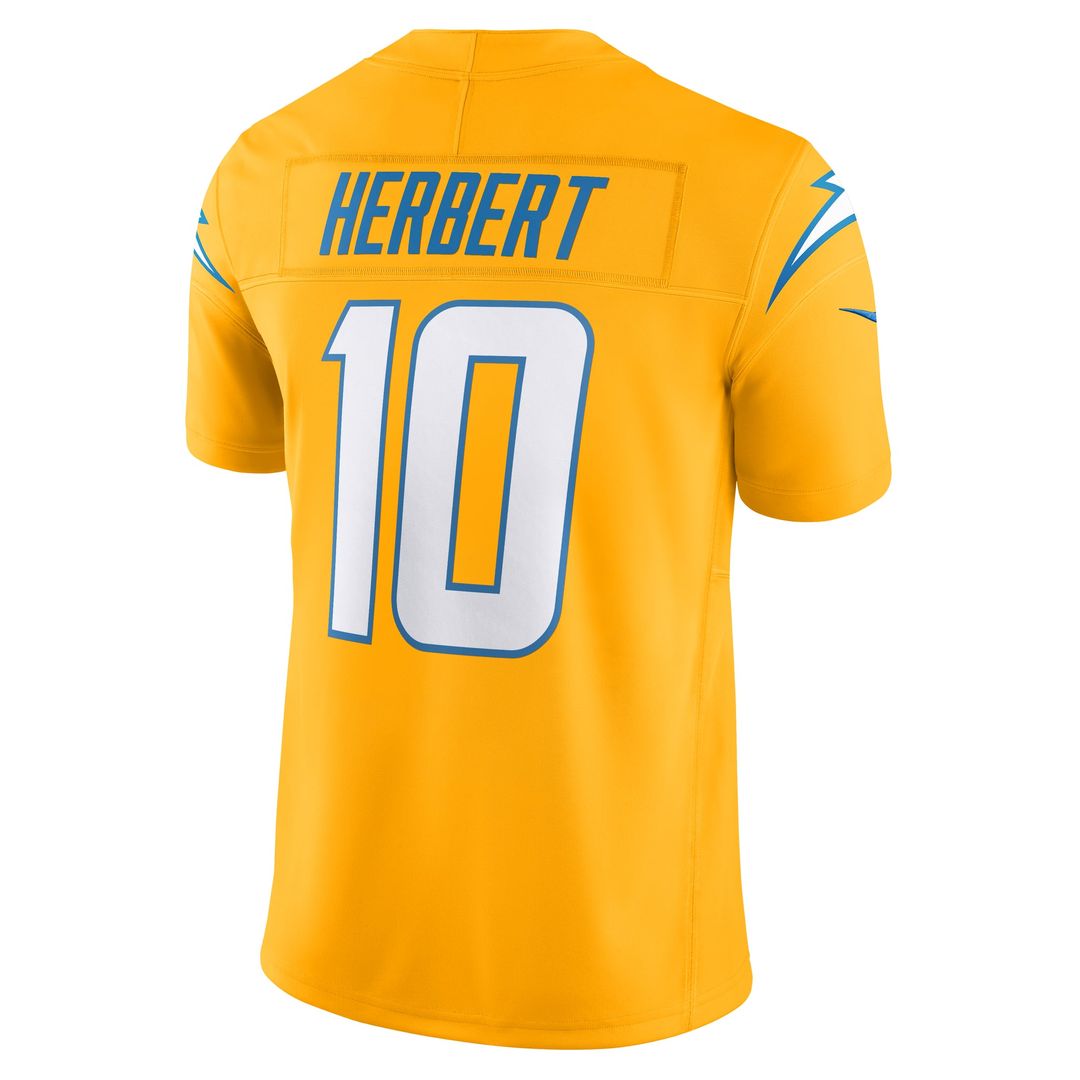 Men's Nike Los Angeles Chargers Justin Herbert Powder Blue Vapor F.U.S.E. Limited NFL Jersey