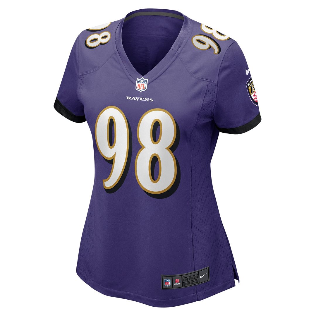 Women's Nike Baltimore Ravens Travis Jones Purple Player Game NFL Jersey