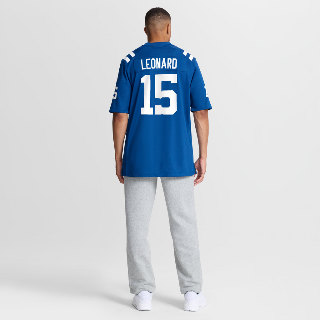 Men's Nike Indianapolis Colts Riley Leonard Royal Team Game NFL Jersey