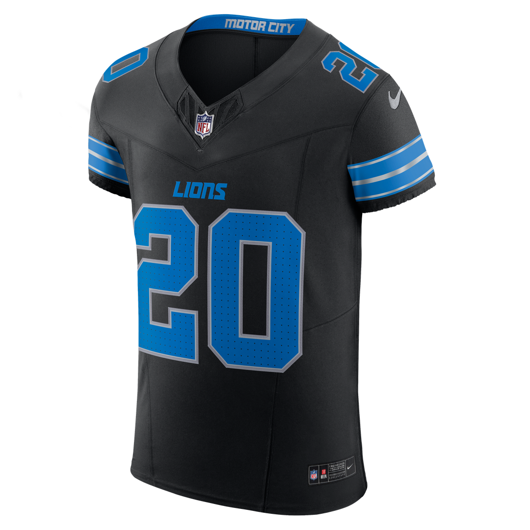 Men's Nike Detroit Lions Barry Sanders Black Alternate Vapor F.U.S.E. Elite NFL Jersey