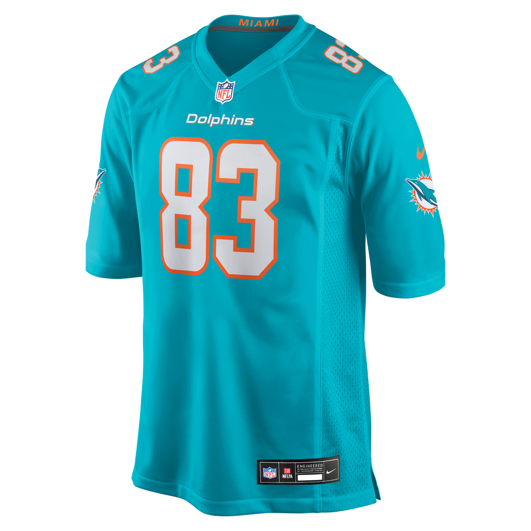 Men's Nike Miami Dolphins Darren Waller Aqua Team Game NFL Jersey