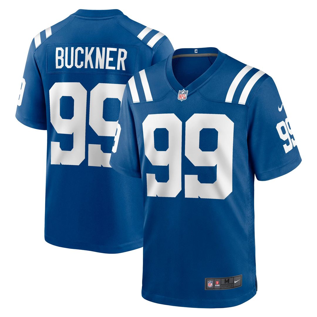 Men's Nike Indianapolis Colts DeForest Buckner Blue Alternate Game NFL Jersey