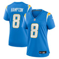 Women's Nike Los Angeles Chargers Omarion Hampton Powder Blue Team Game NFL Jersey