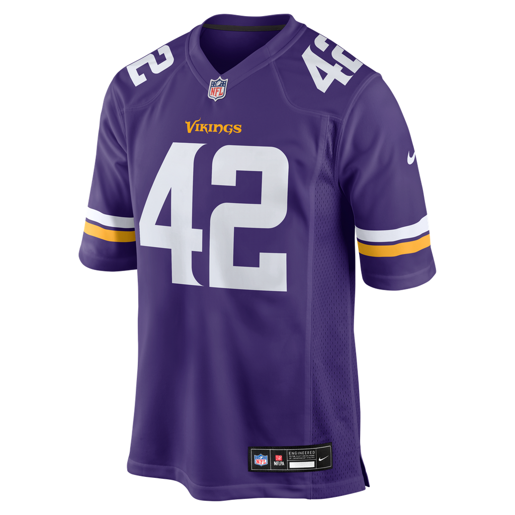 Men's Nike Minnesota Vikings Andrew DePaola Purple Game NFL Jersey