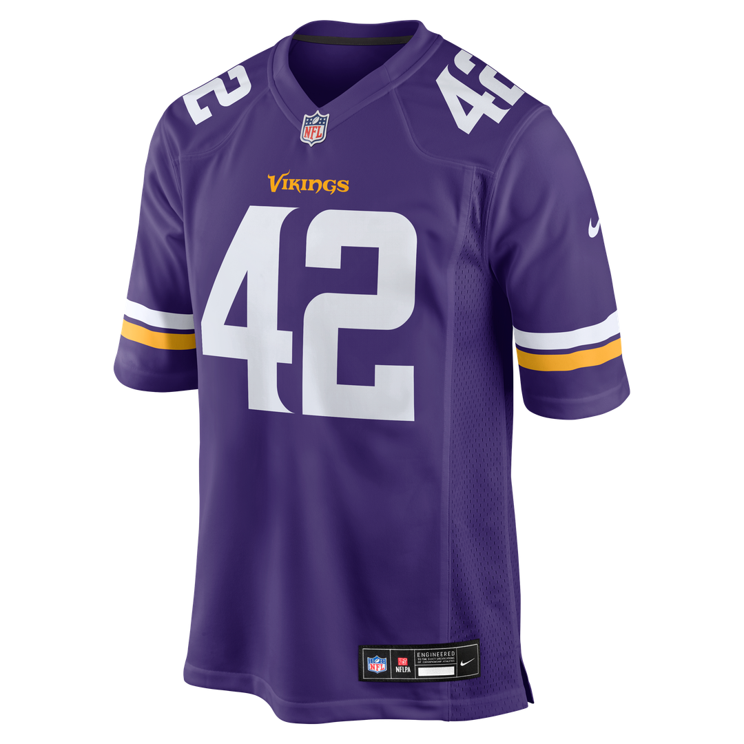 Men's Nike Minnesota Vikings Andrew DePaola Purple Game NFL Jersey