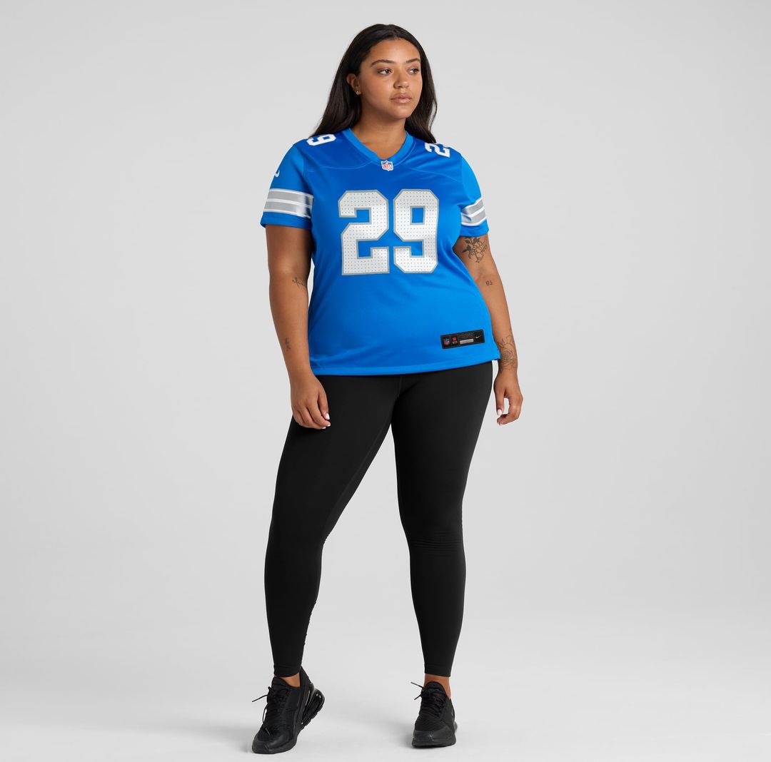 Women's Nike Detroit Lions Avonte Maddox Blue Team Game NFL Jersey