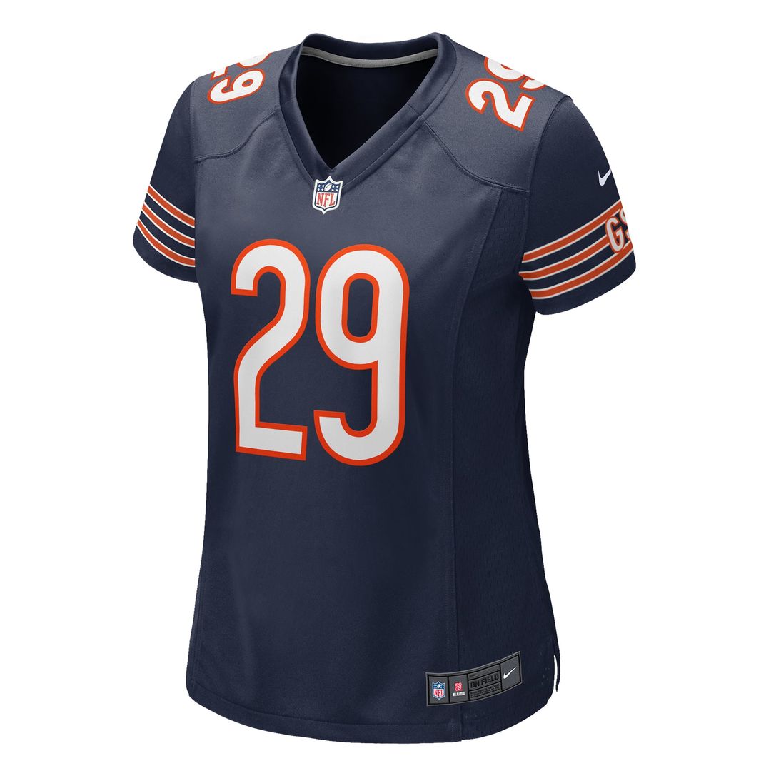 Women's Nike Chicago Bears Tyrique Stevenson Navy Game NFL Jersey
