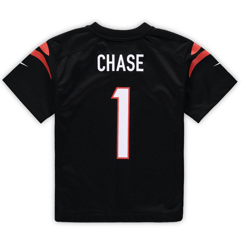 Preschool Nike Cincinnati Bengals Ja'Marr Chase Black Game NFL Jersey