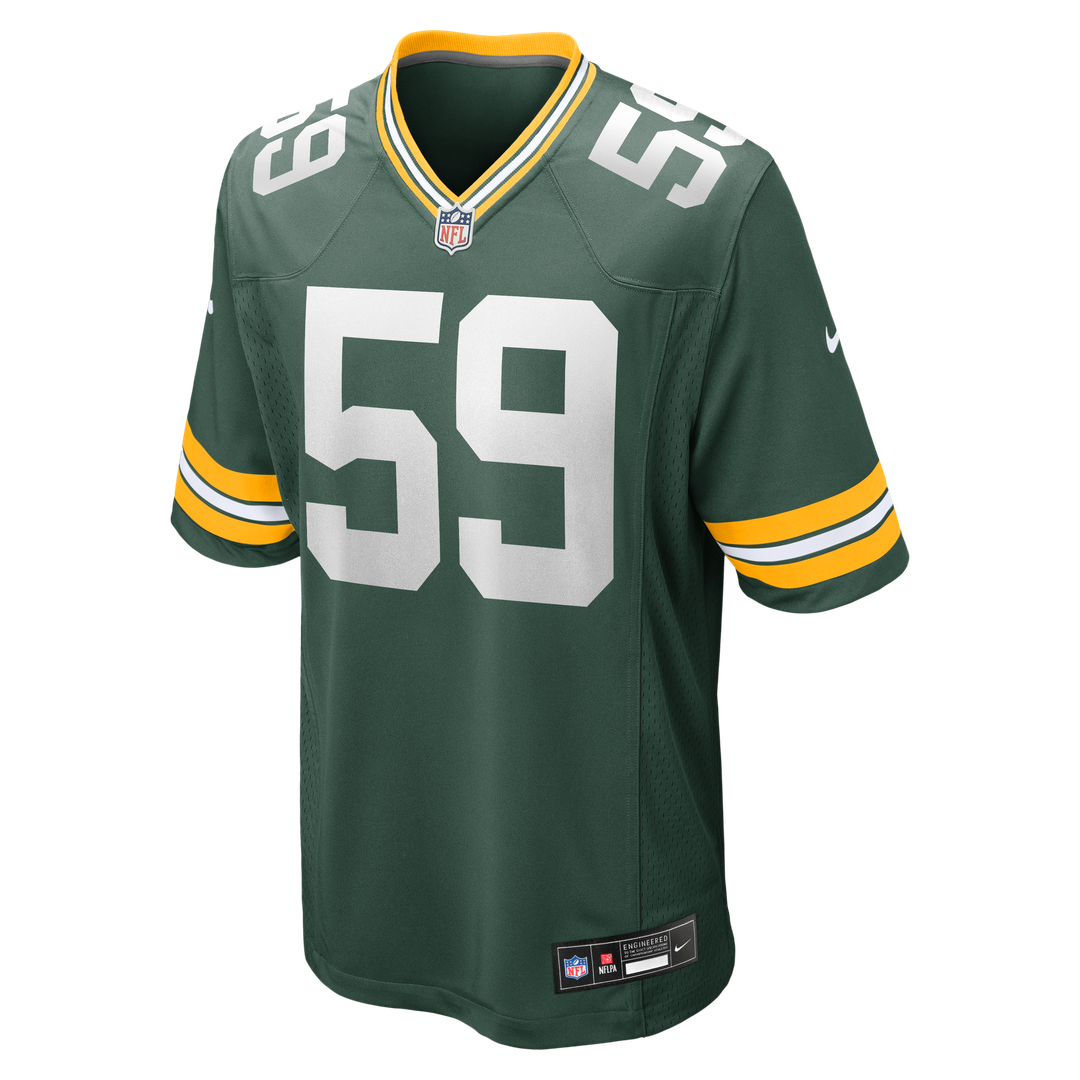 Men's Nike Green Bay Packers Ty'Ron Hopper Green Game NFL Jersey
