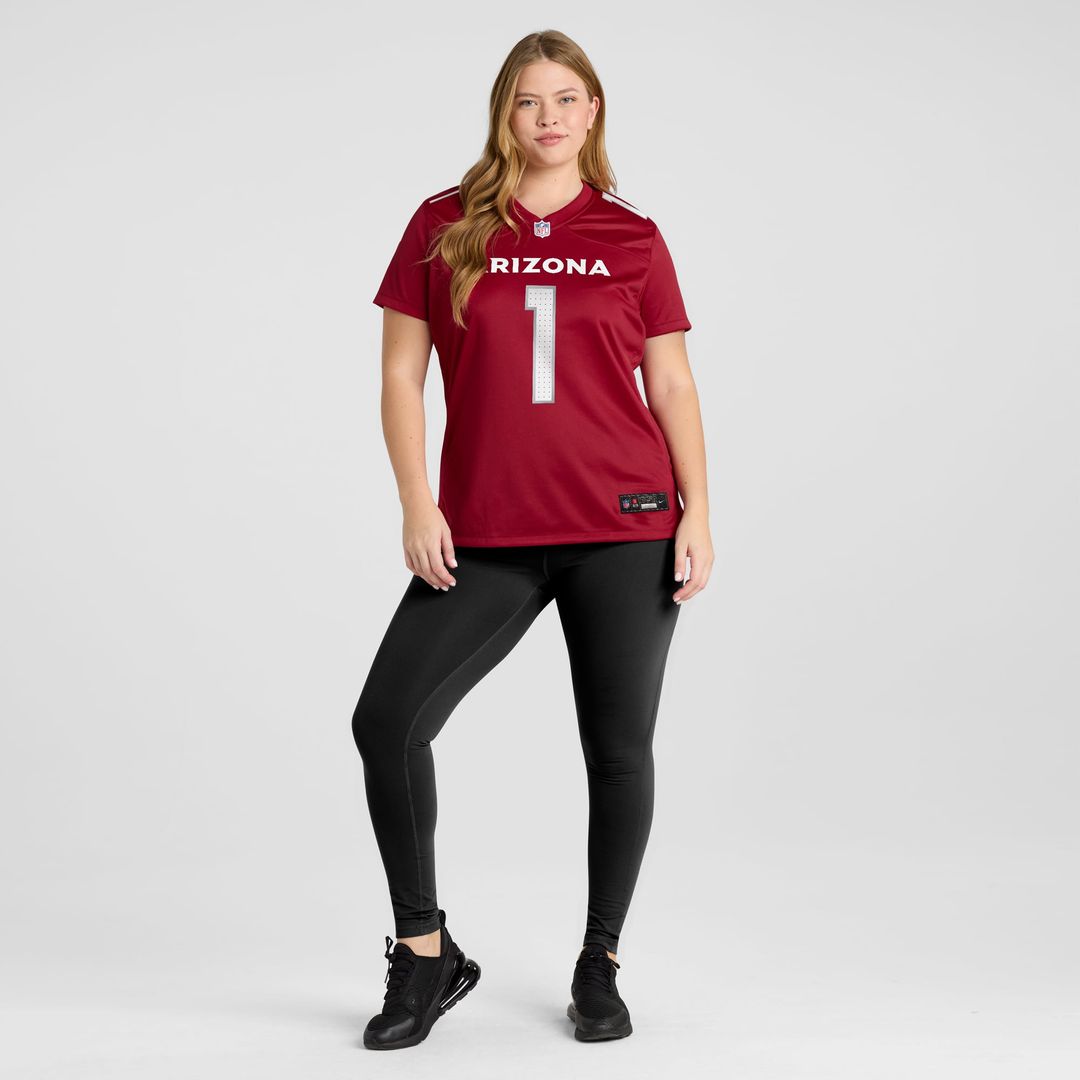 Women's Nike Arizona Cardinals Number 1 Bride Cardinal Game NFL Jersey