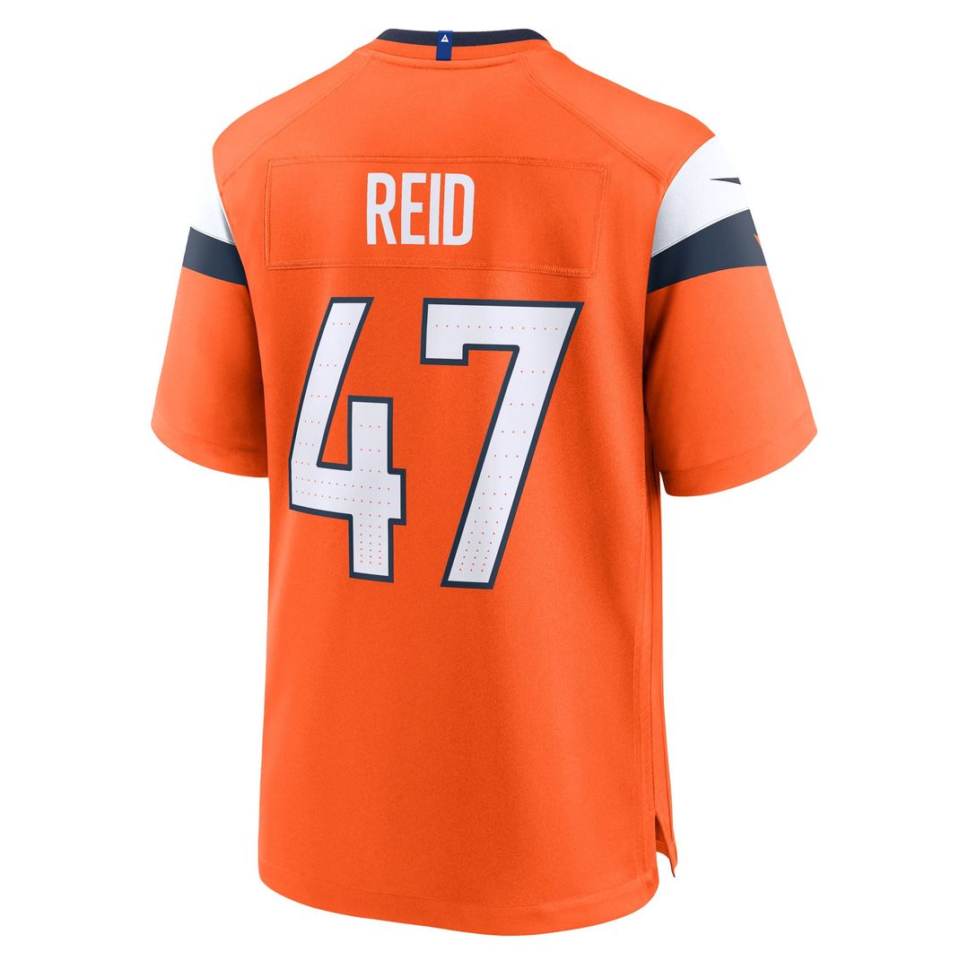 Men's Nike Denver Broncos Karene Reid Orange Team Game NFL Jersey