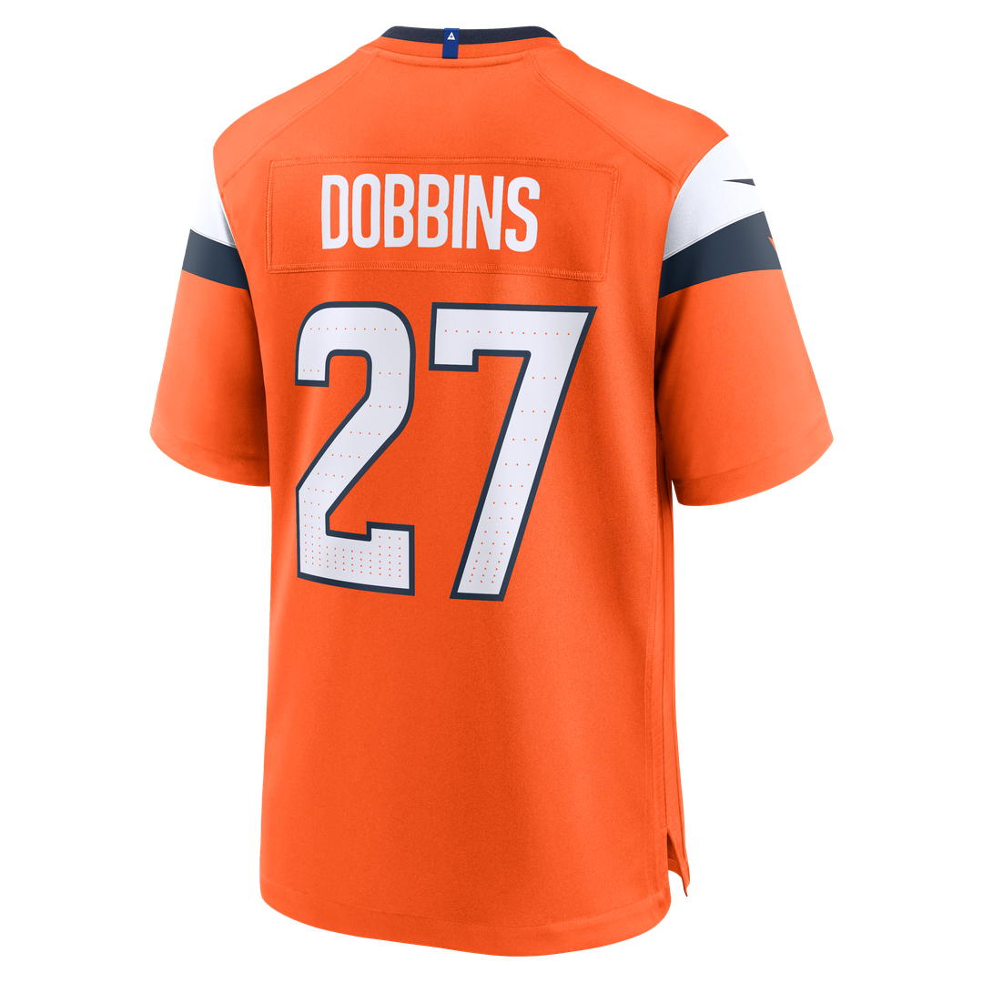 Men's Nike Denver Broncos J.K. Dobbins Orange Team Game NFL Jersey