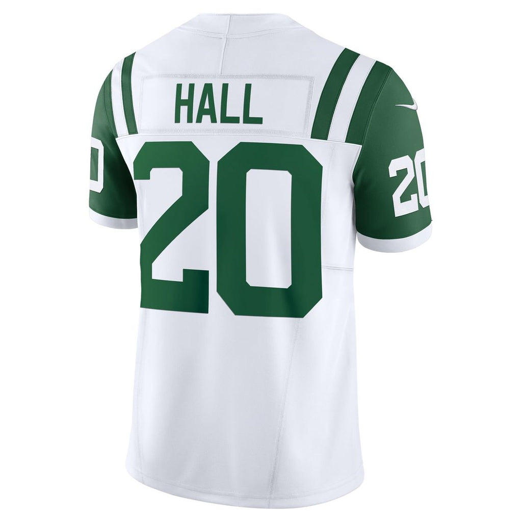 Men's Nike New York Jets Breece Hall White Classic Alternate Vapor F.U.S.E. Limited NFL Jersey