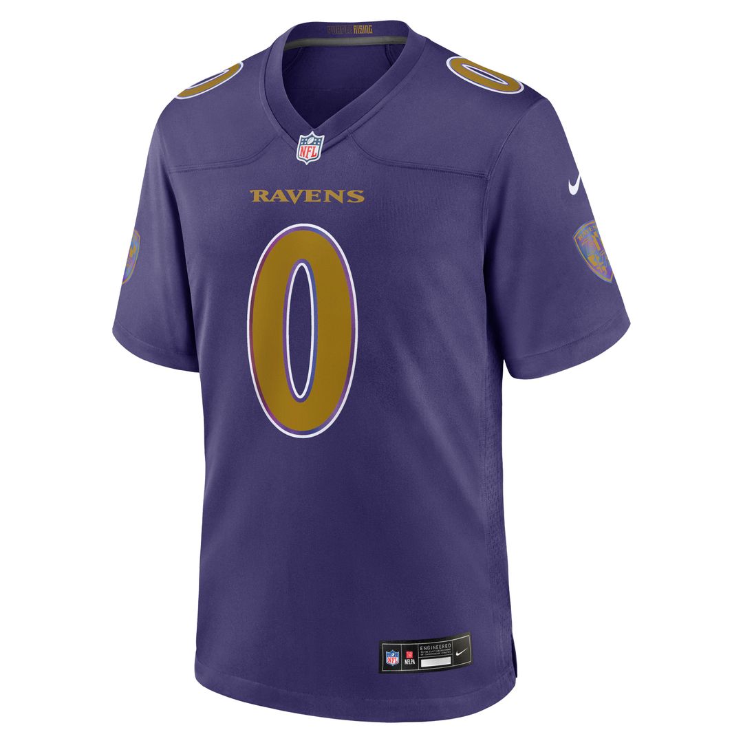 Men's Nike Baltimore Ravens Roquan Smith White Game NFL Jersey