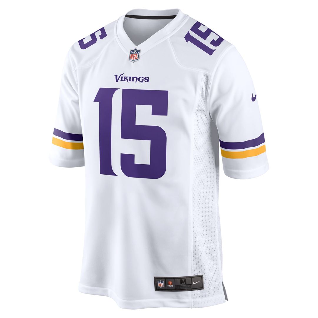 Men's Nike Minnesota Vikings Dallas Turner White Game NFL Jersey