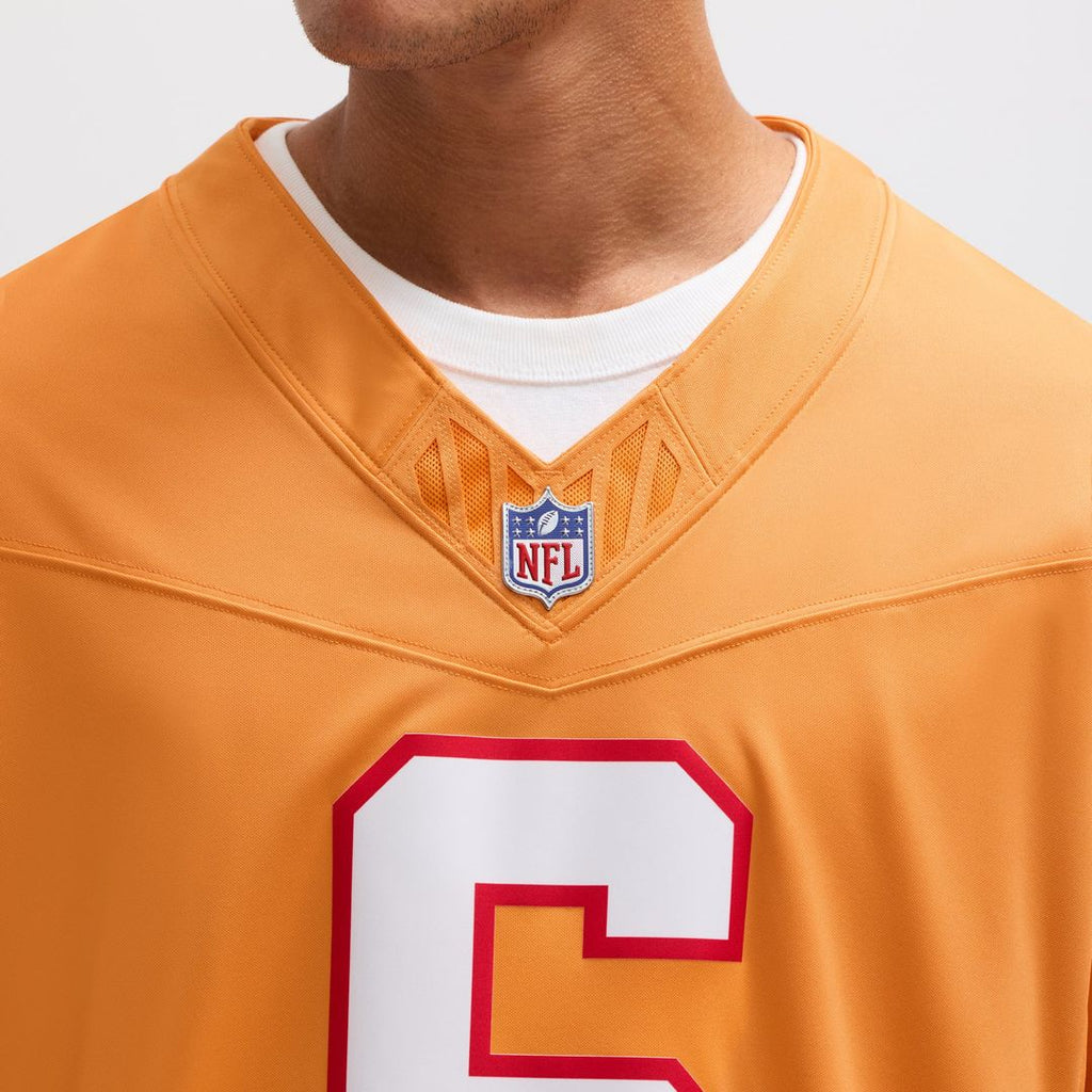 Men's Nike Tampa Bay Buccaneers Baker Mayfield '76 White Vapor F.U.S.E. Player Limited NFL Jersey
