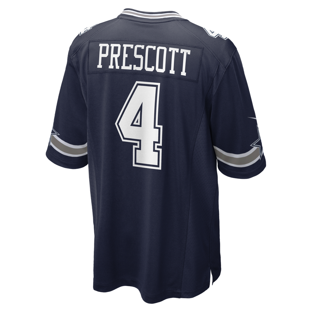 Men's Nike Dallas Cowboys Dak Prescott Navy Game Team NFL Jersey