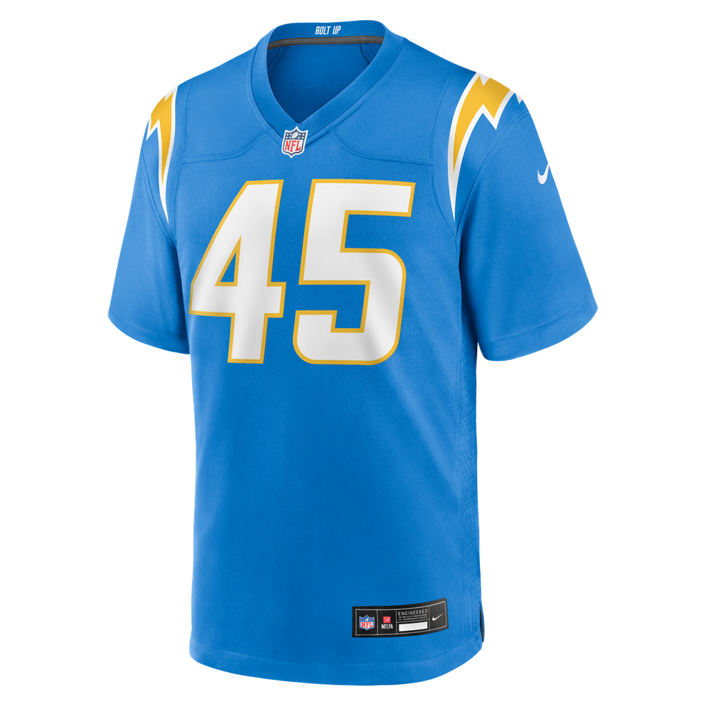 Men's Nike Los Angeles Chargers Tuli Tuipulotu Powder Blue Team Game NFL Jersey