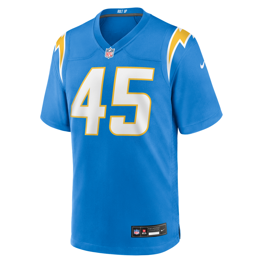 Men's Nike Los Angeles Chargers Tuli Tuipulotu Powder Blue Team Game NFL Jersey