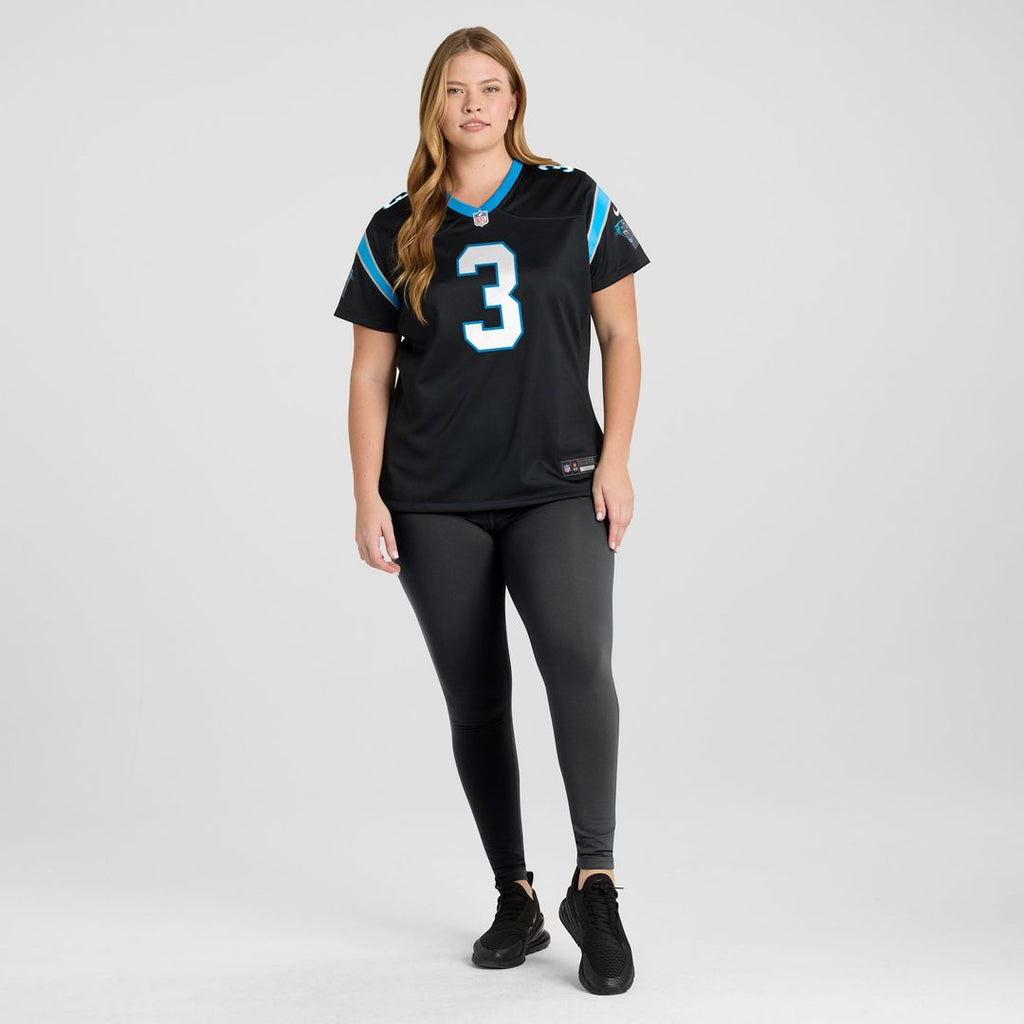 Women's Nike Carolina Panthers Princely Umanmielen Black Team Game NFL Jersey