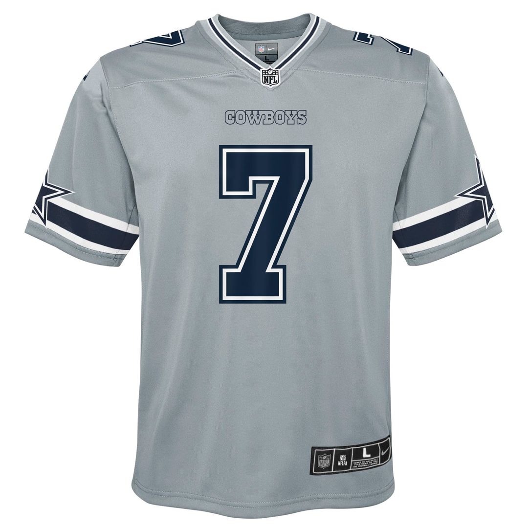 Youth Nike Dallas Cowboys Trevon Diggs Silver Inverted Game NFL Jersey