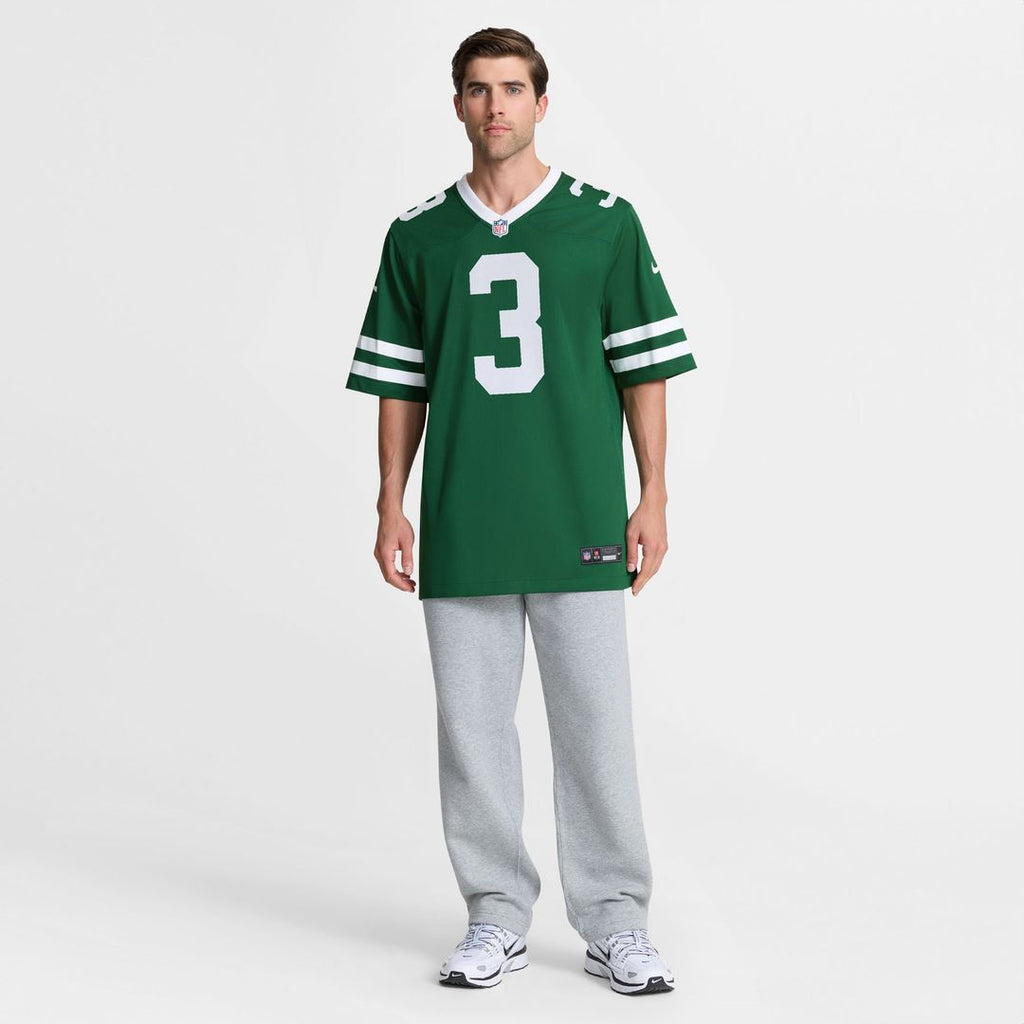 Men's Nike New York Jets John Metchie III Legacy Green Team Game NFL Jersey