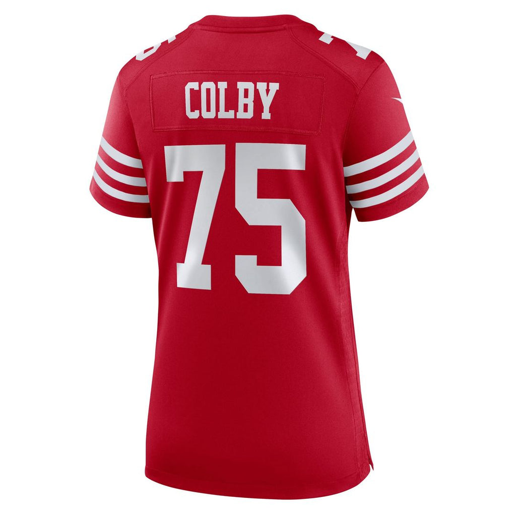 Women's Nike San Francisco 49ers Connor Colby Scarlet Team Game NFL Jersey