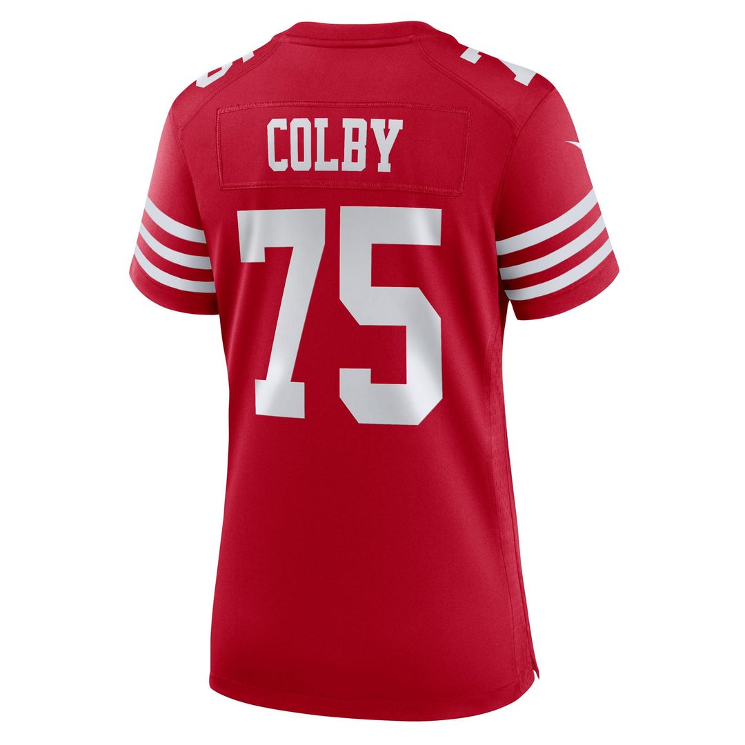 Women's Nike San Francisco 49ers Connor Colby Scarlet Team Game NFL Jersey