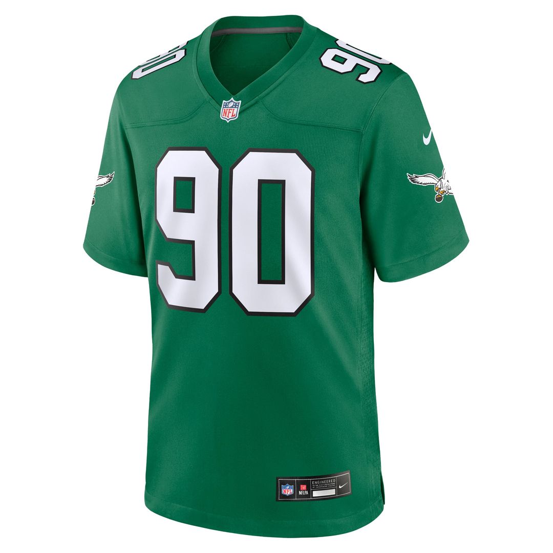 Men's Nike Philadelphia Eagles Jordan Davis Kelly Green Alternate Game NFL Jersey