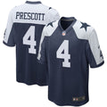 Men's Nike Dallas Cowboys Dak Prescott Navy Alternate Game Team NFL Jersey