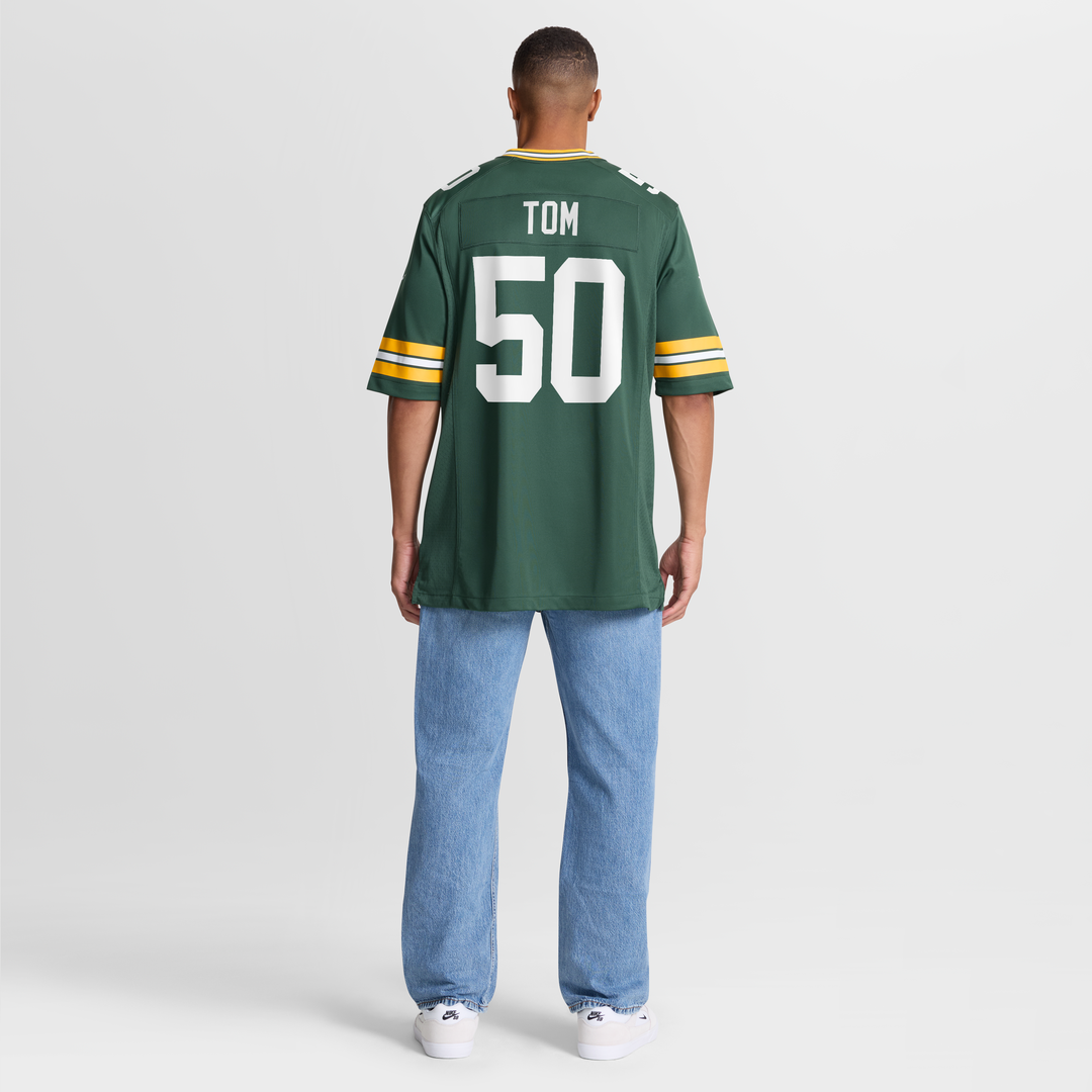 Men's Nike Green Bay Packers Zach Tom Green Game Player NFL Jersey