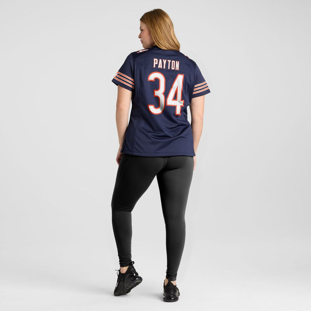 Women's Nike Chicago Bears Walter Payton Navy Game Retired Player NFL Jersey