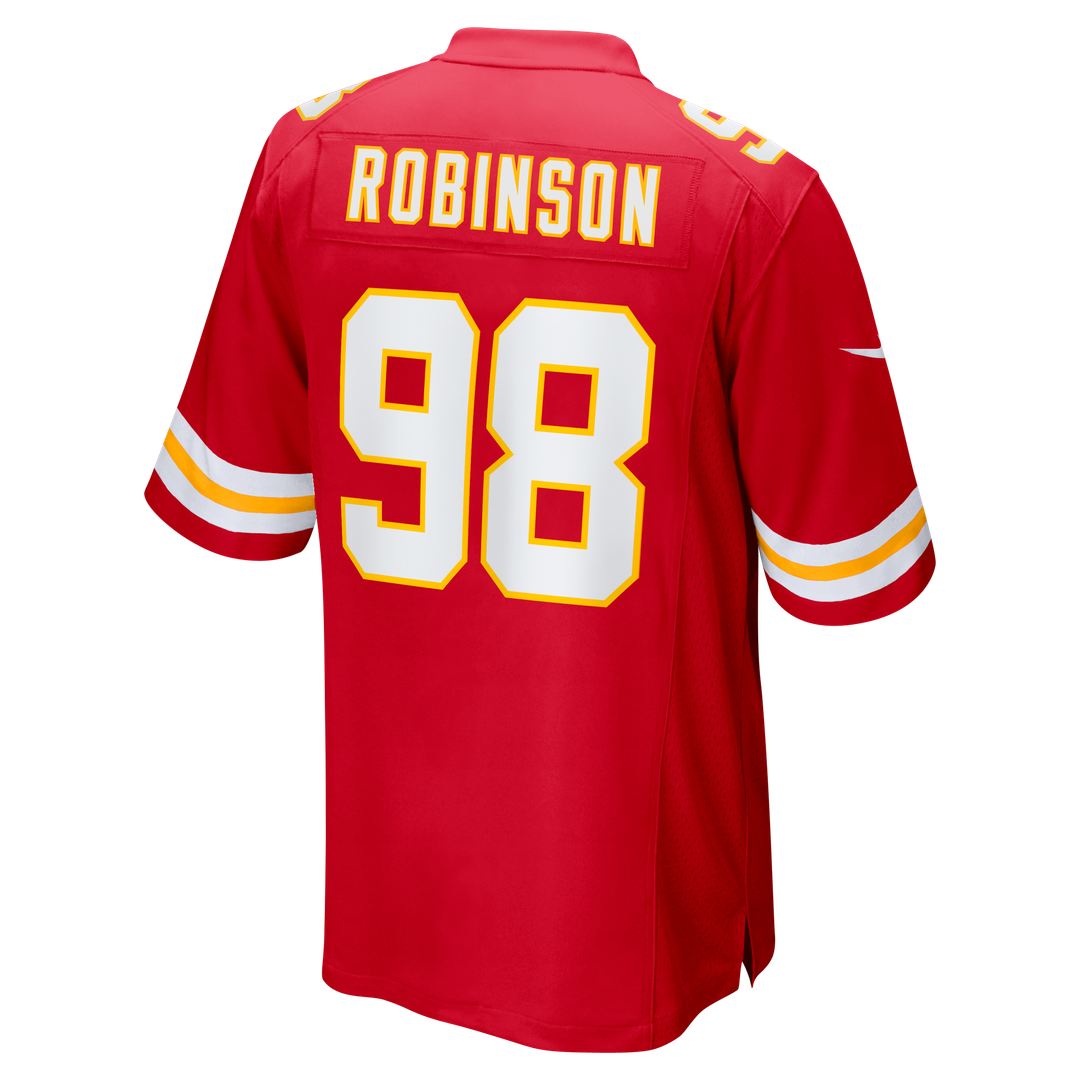 Men's Nike Kansas City Chiefs Janarius Robinson Red Team Game NFL Jersey