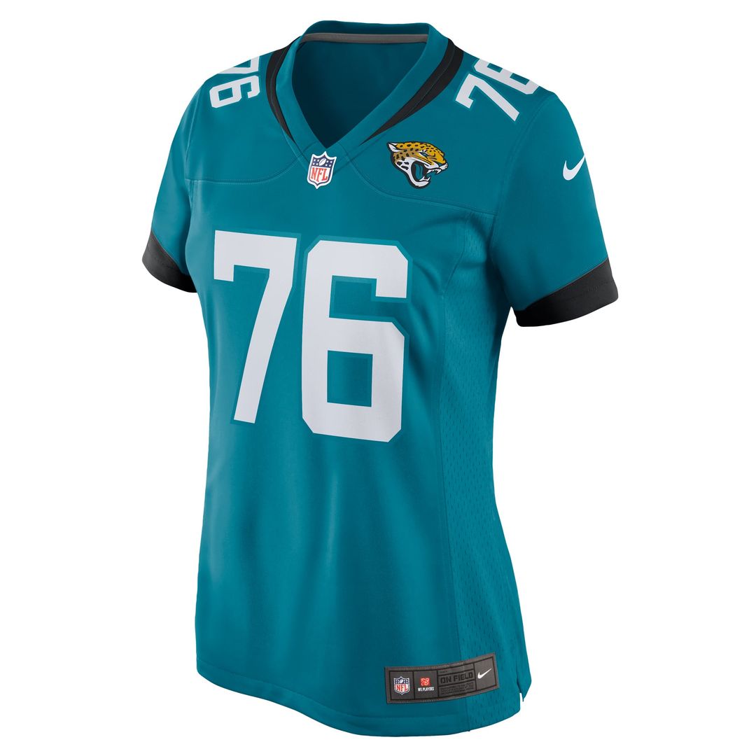 Women's Nike Jacksonville Jaguars Ezra Cleveland Teal Game NFL Jersey