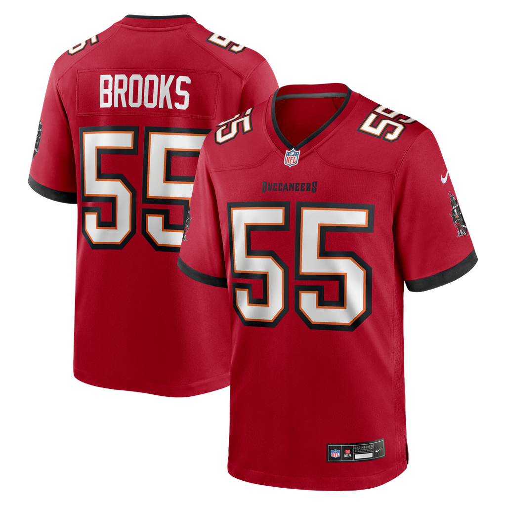 Men's Nike Tampa Bay Buccaneers Derrick Brooks Red Game Retired Player NFL Jersey