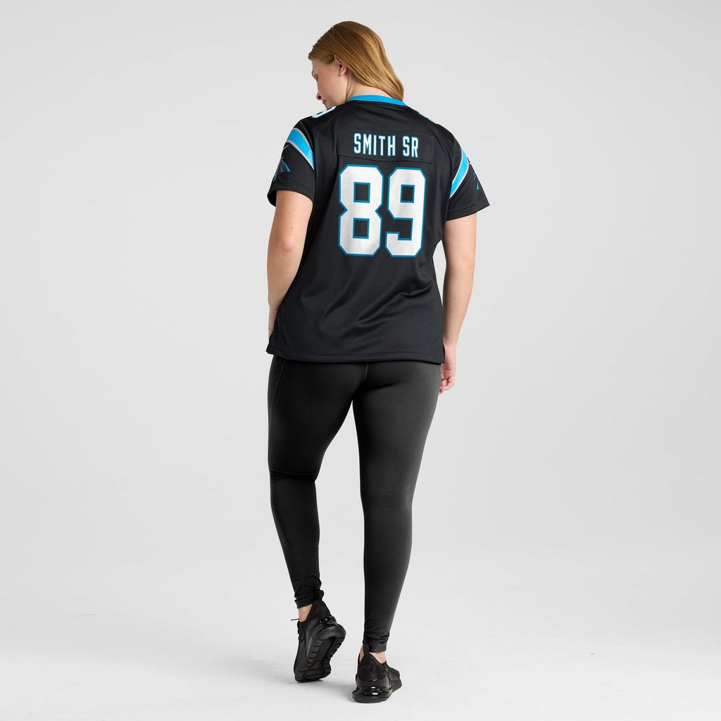 Women's Nike Carolina Panthers Steve Smith Sr. Black Retired Player Game NFL Jersey